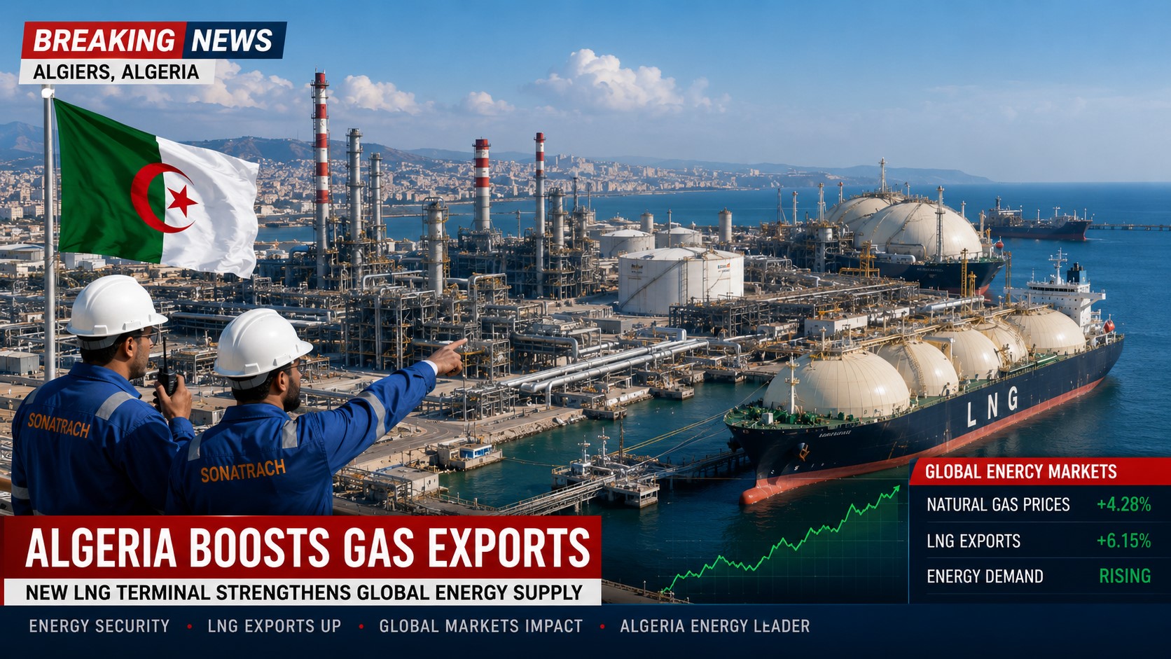 Breaking: Algeria Moves to Increase Natural Gas Exports Amid Rising Global Demand