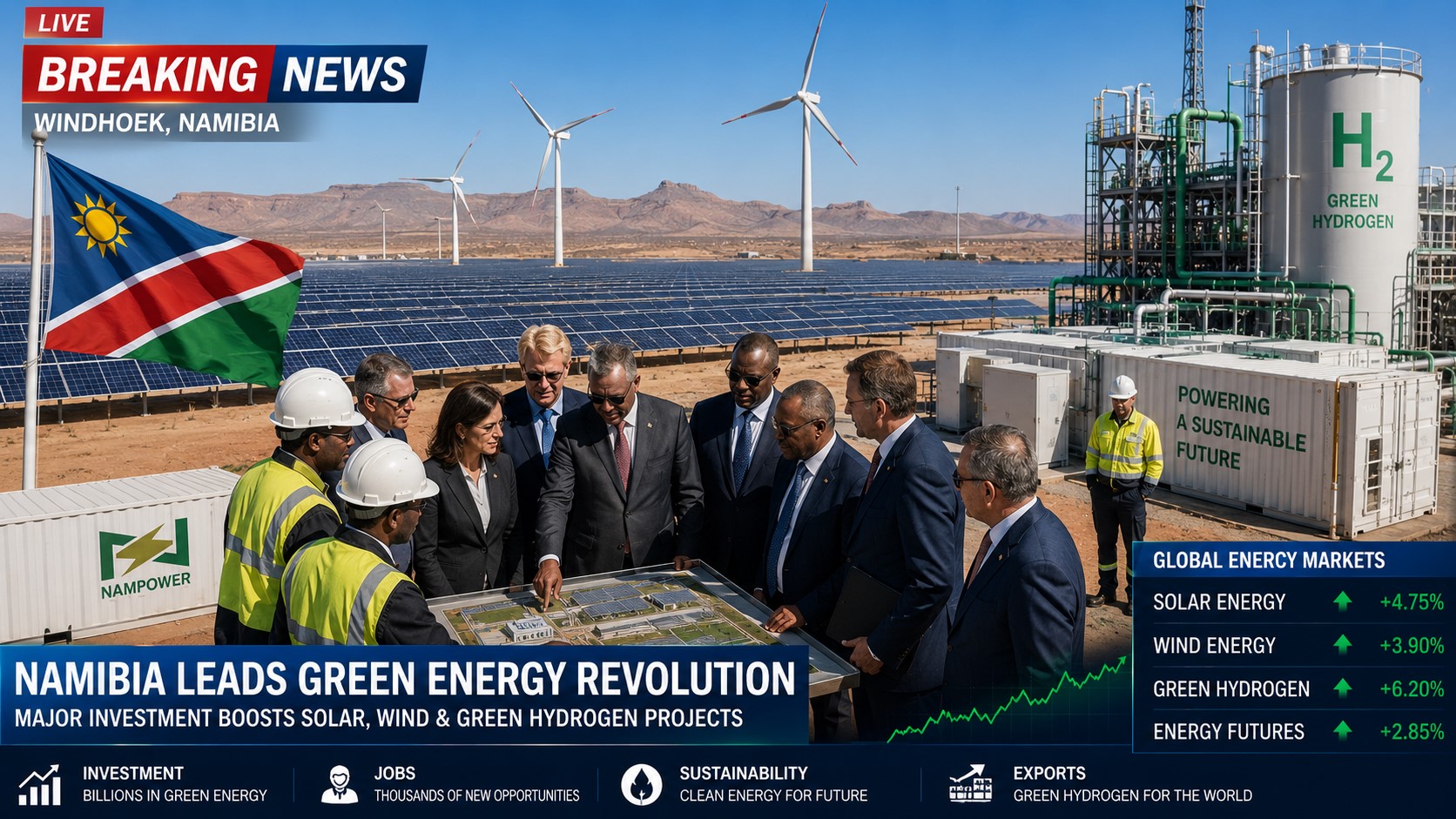 Breaking: Namibia Pushes Ahead With Landmark Green Hydrogen Expansion