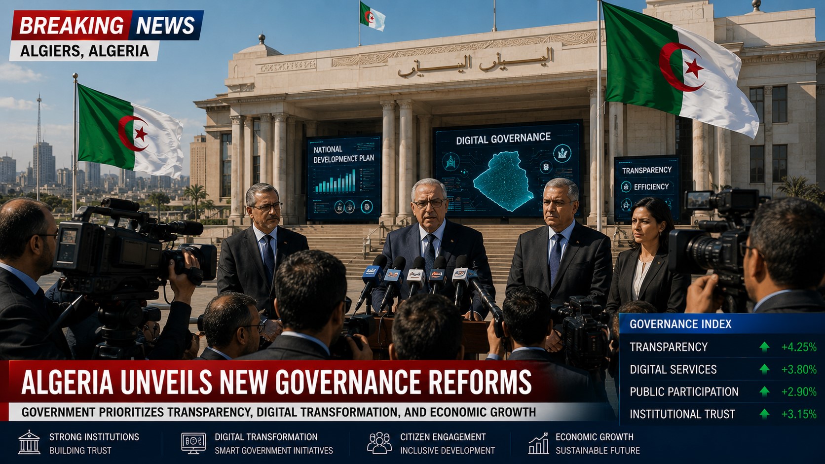 Algeria Advances Governance Reforms Amid Push for Economic Development