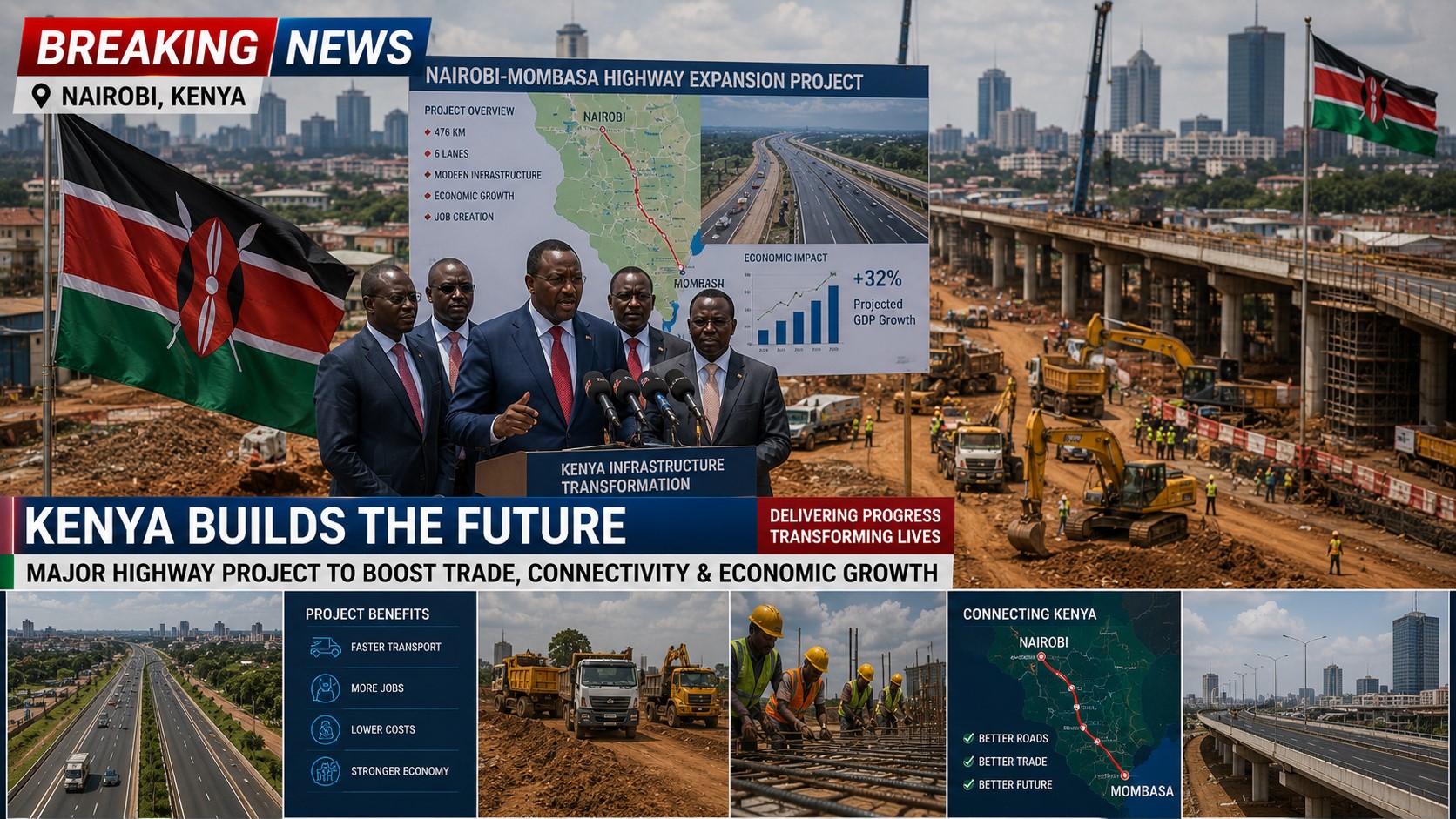 Breaking: Kenya Launches New Infrastructure Drive to Strengthen Economic Growth