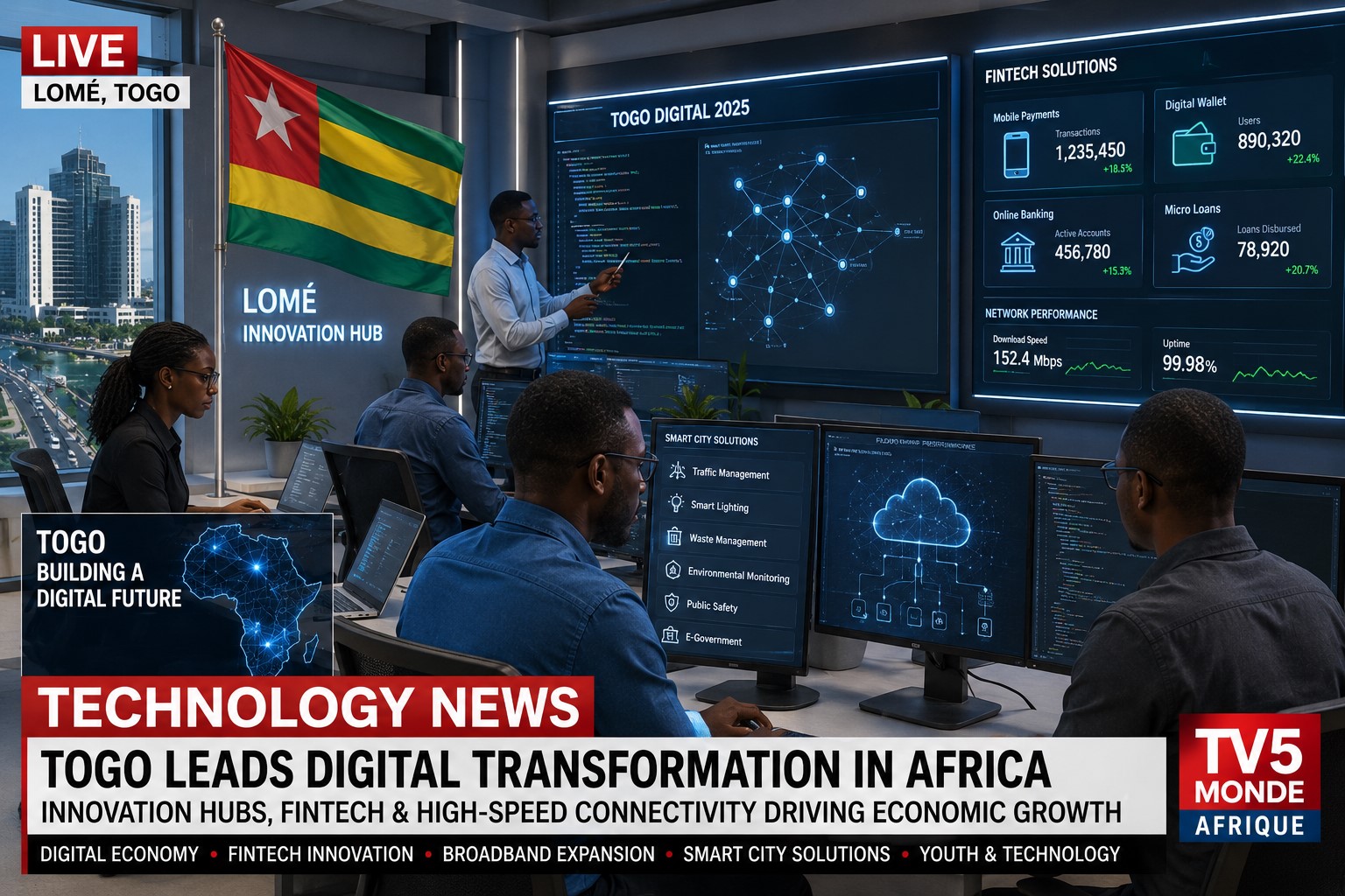 Togo Expands Digital Infrastructure to Drive Technology Growth