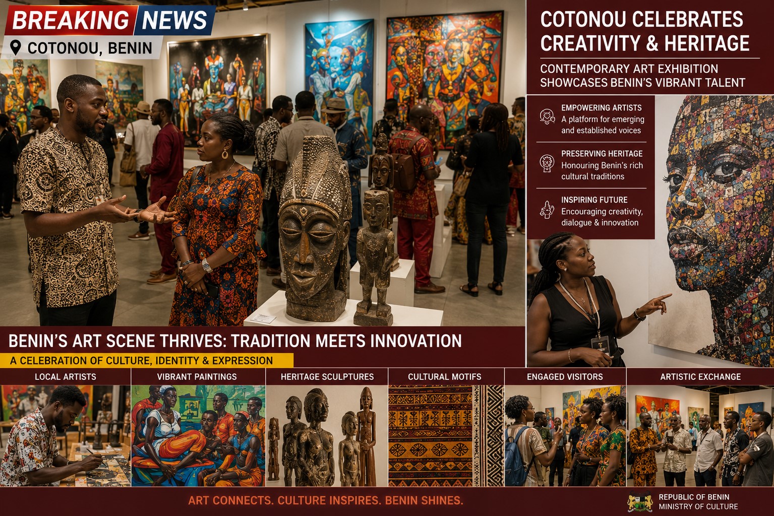 Benin's Creative Industry Flourishes as Contemporary Art Gains Momentum