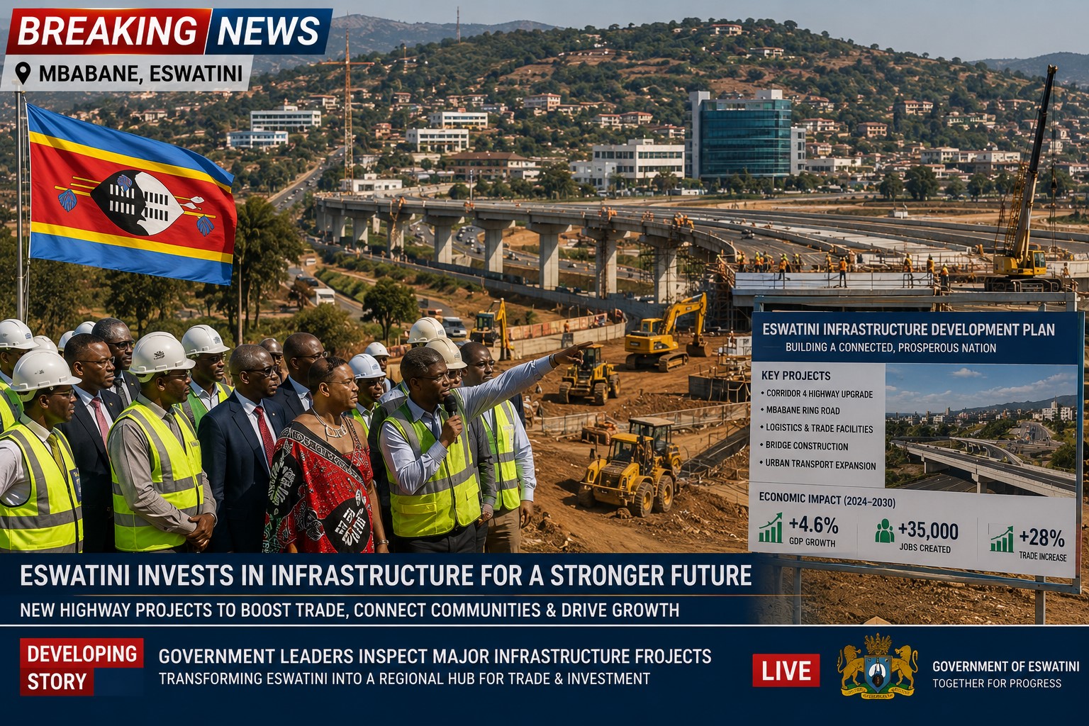 Breaking: Eswatini Expands Strategic Infrastructure Projects to Drive Economic Growth