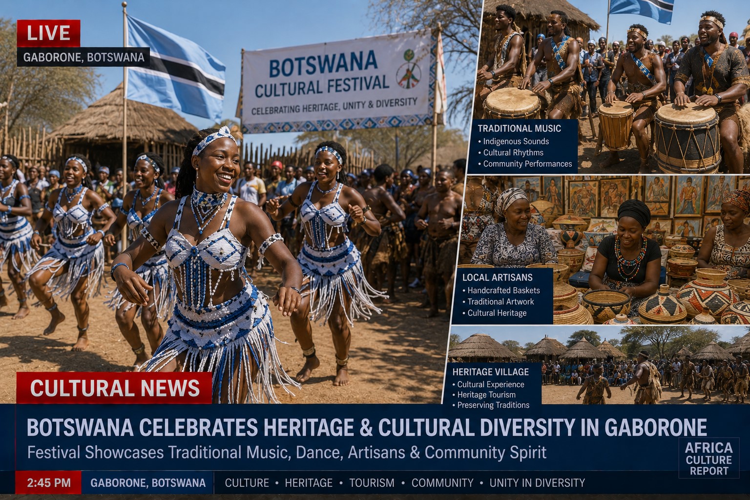 Botswana Strengthens Cultural Heritage Through Festivals and Creative Industry Growth
