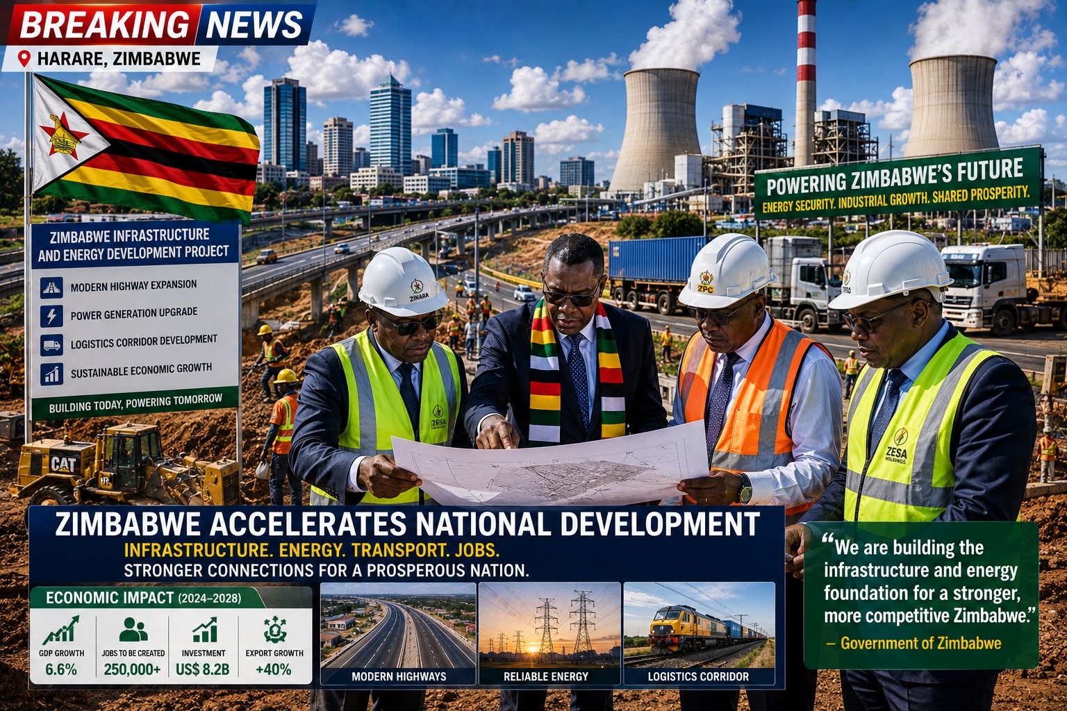 Breaking: Zimbabwe Expands Strategic Infrastructure and Energy Projects