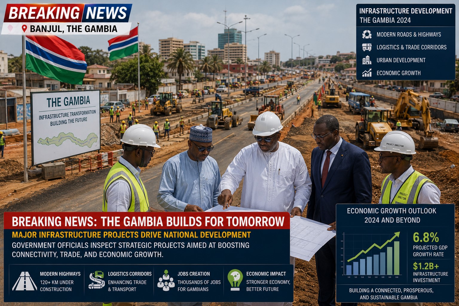 BREAKING: Gambia Expands Infrastructure Development and Investment Initiatives