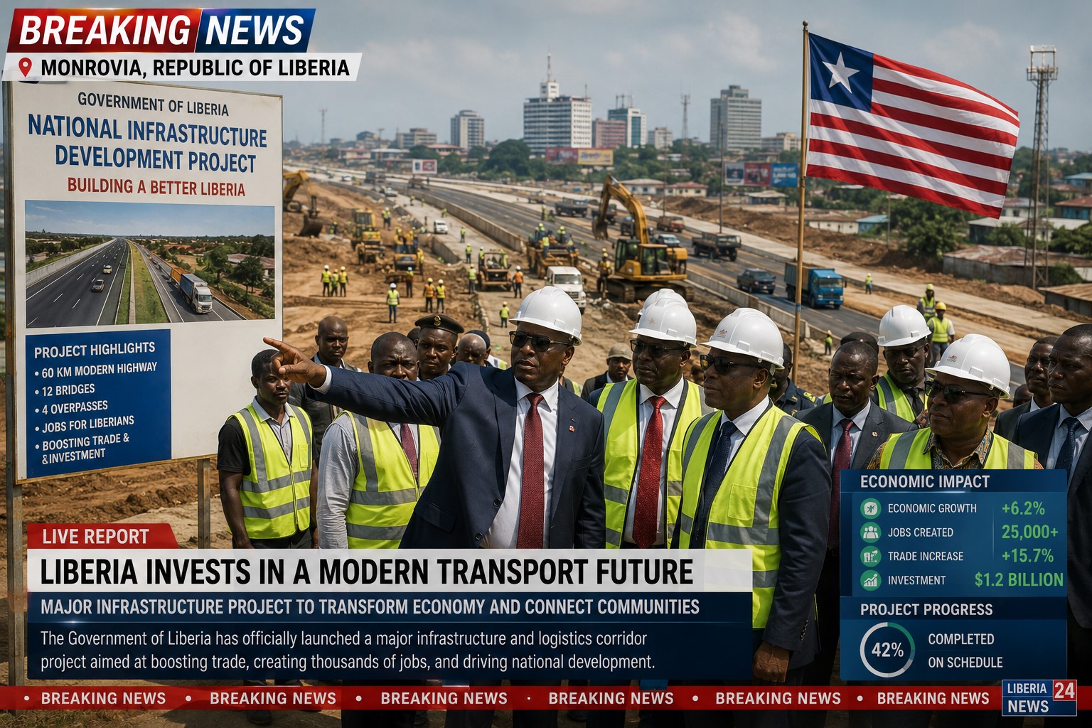 BREAKING: Liberia Expands Infrastructure and Development Projects to Strengthen Economic Growth