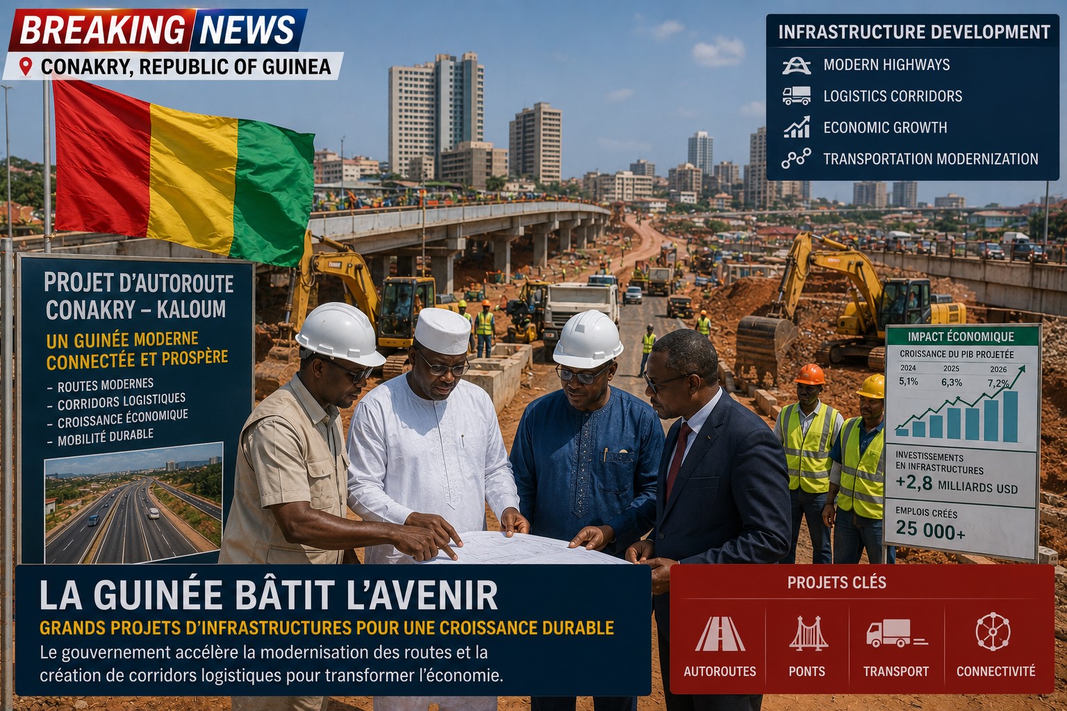 BREAKING: Guinea Expands Strategic Infrastructure Projects to Drive Economic Growth