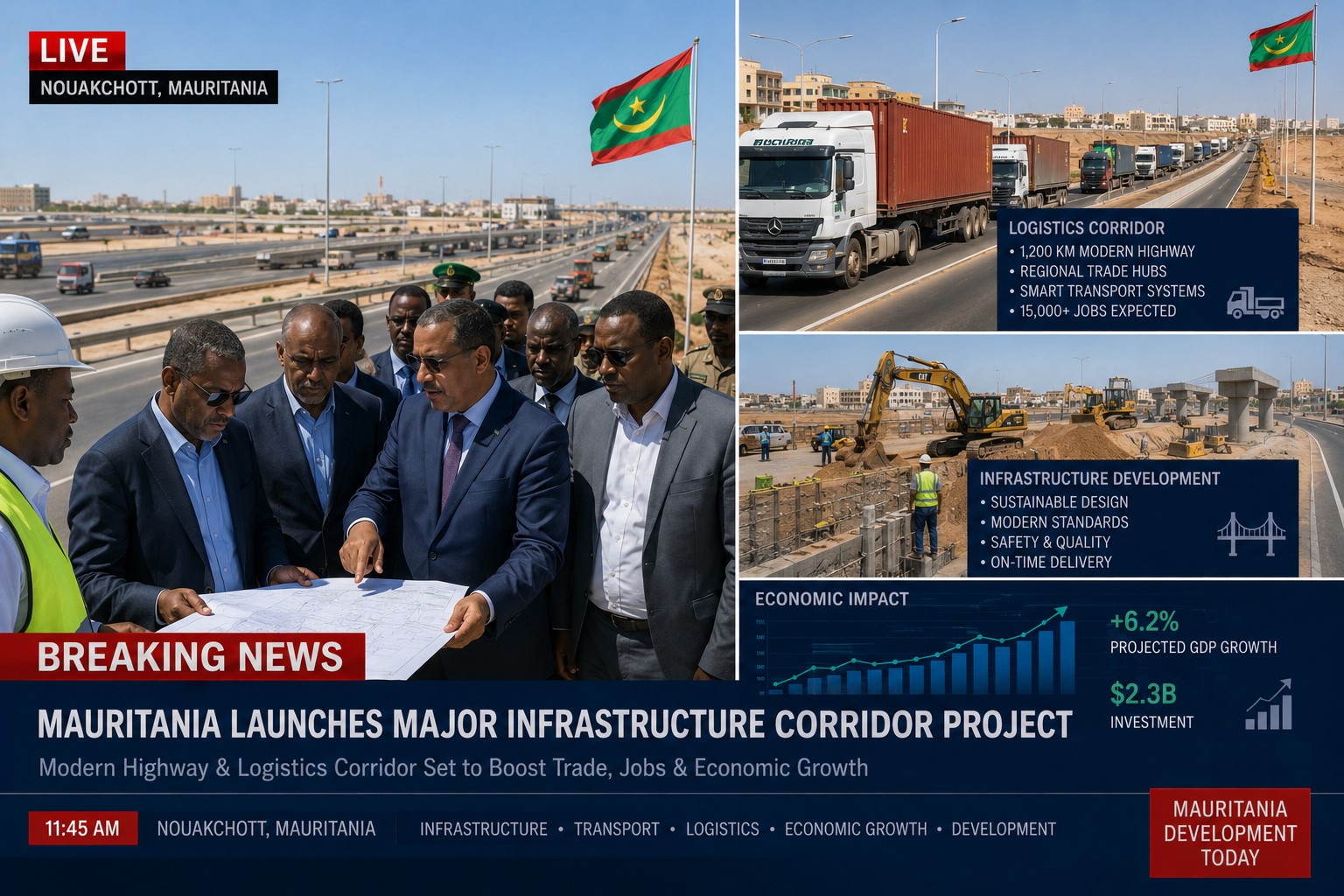 BREAKING: Mauritania Expands Infrastructure Projects to Boost Economic Development