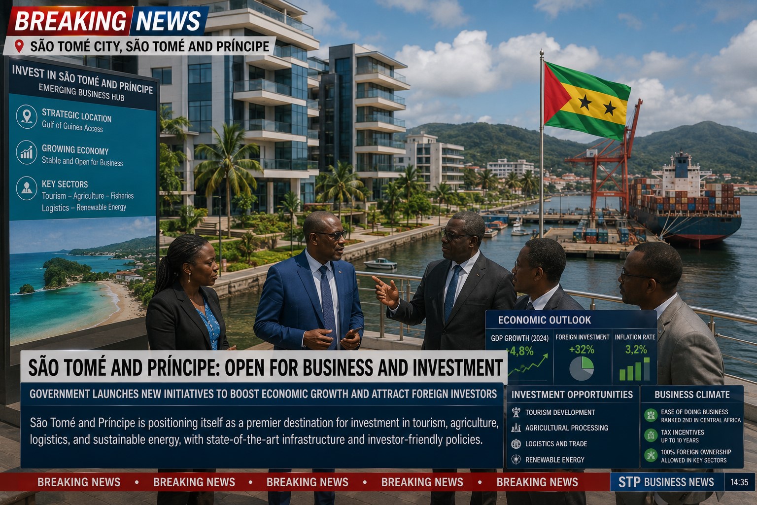São Tomé and Príncipe Strengthens Business Growth Through Investment and Blue Economy Expansion