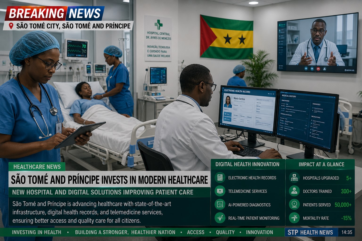 São Tomé and Príncipe Strengthens Healthcare Through Digital Innovation and Preventive Medicine