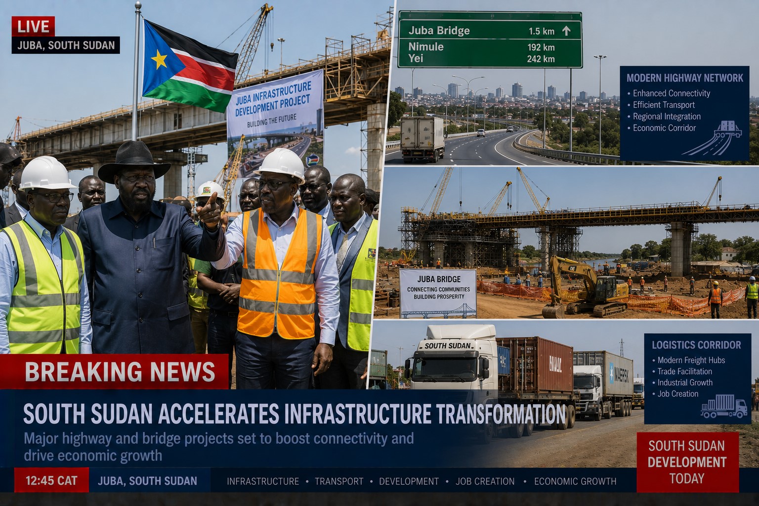 BREAKING: South Sudan Expands Strategic Infrastructure Projects to Support Economic Growth