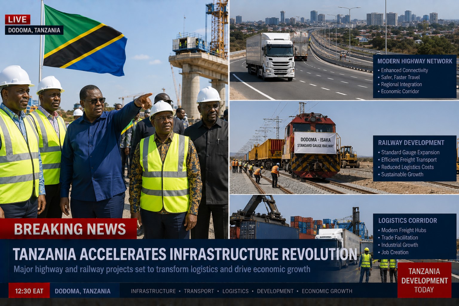 BREAKING: Tanzania Expands Strategic Infrastructure Projects Across the Country