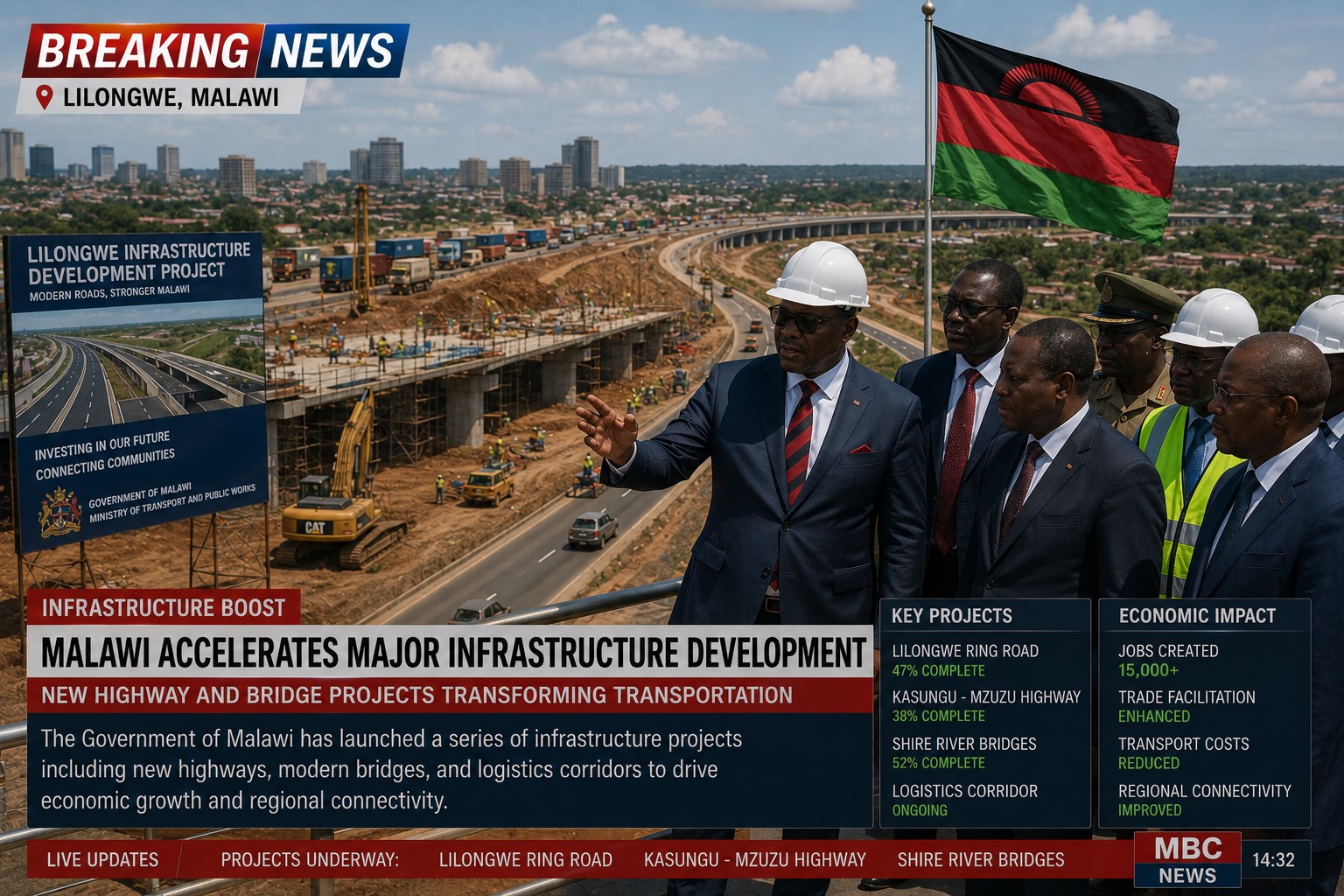 BREAKING: Malawi Expands Strategic Infrastructure Projects to Drive Economic Growth
