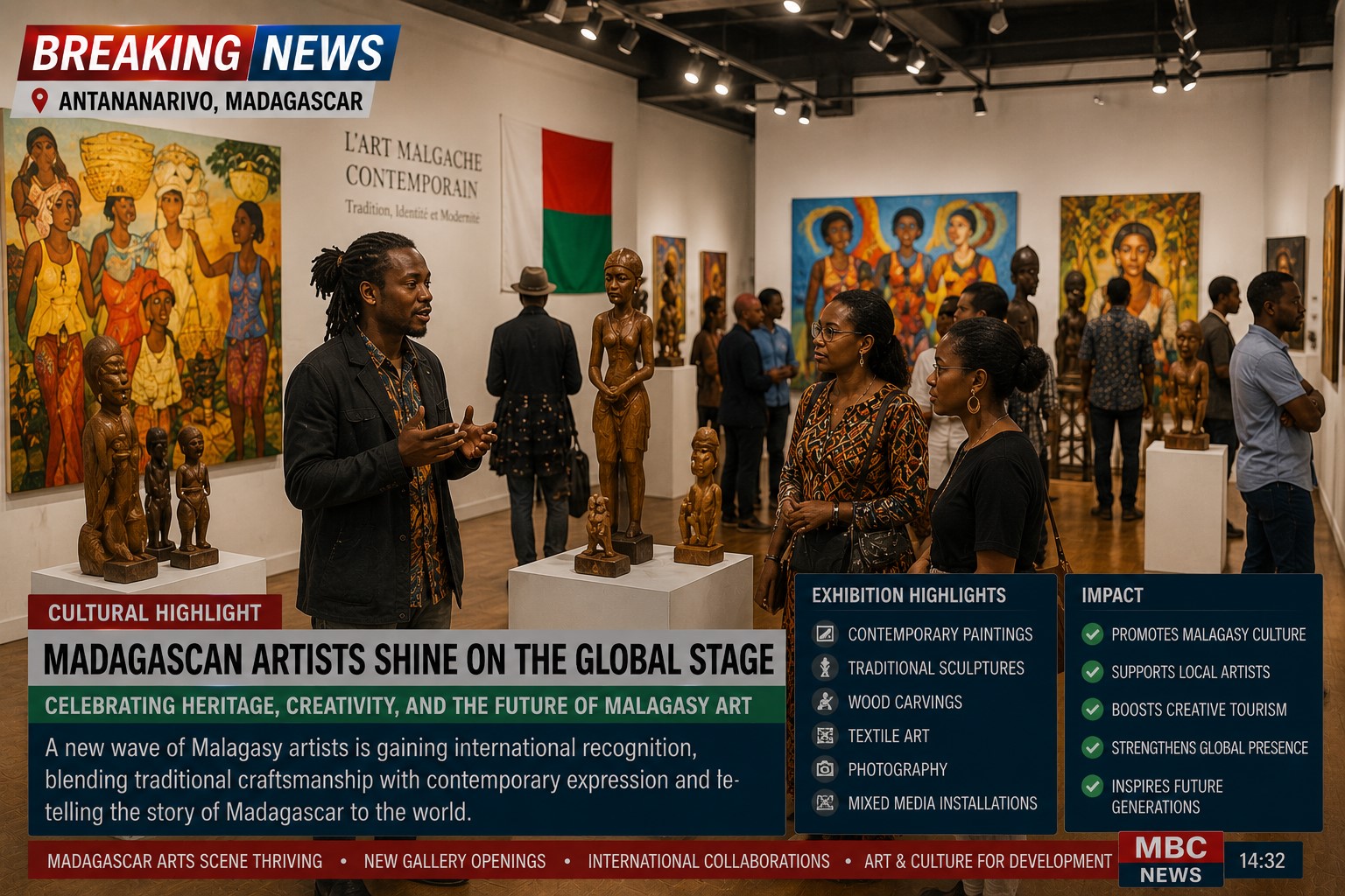 Madagascar's Arts Community Gains Global Attention Through Creative Innovation