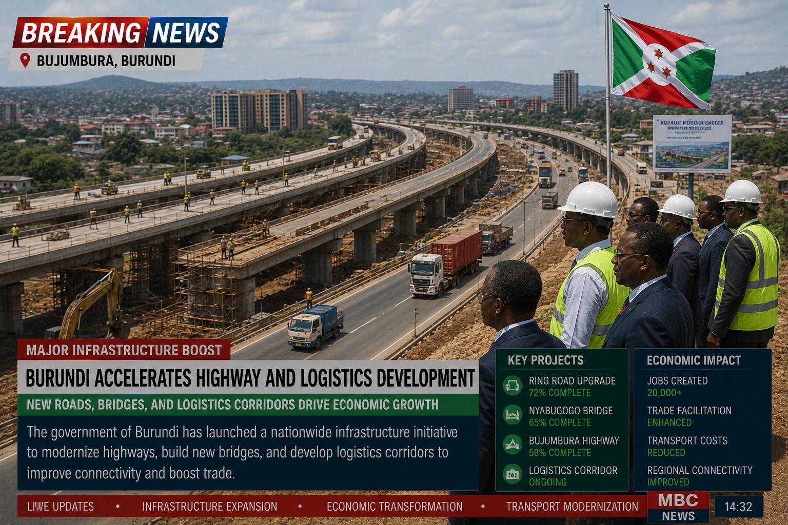 BREAKING: Burundi Expands Strategic Infrastructure Projects to Strengthen Economic Development