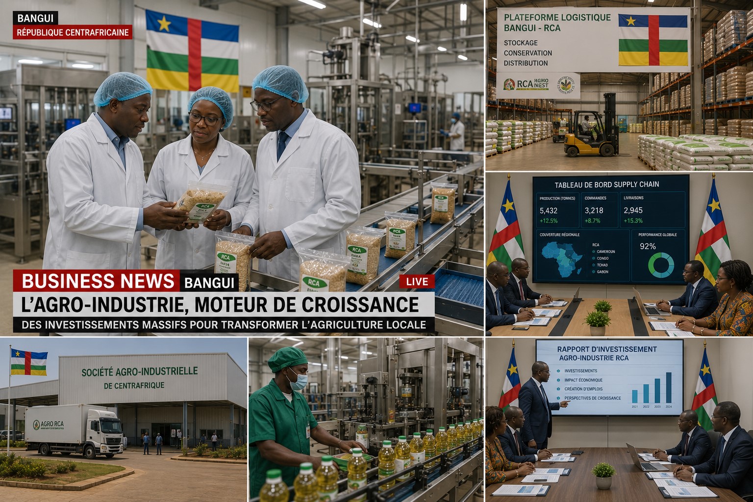 Central African Republic Expands Agro-Industrial Investment to Drive Economic Growth