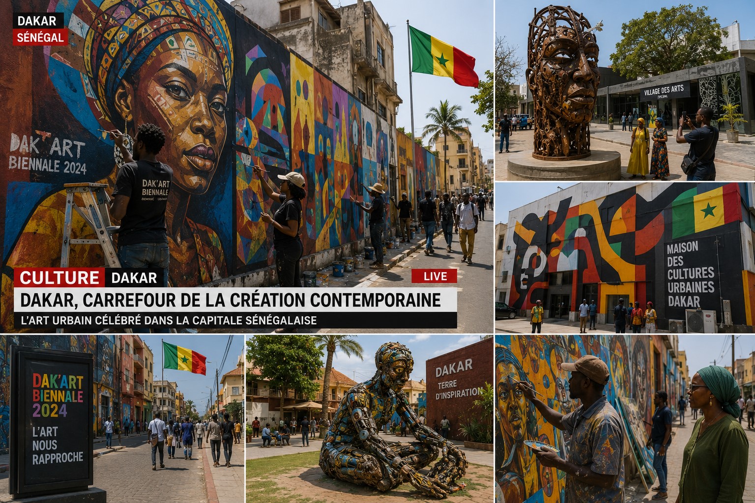 Senegal's Public Art Movement Brings New Energy to Urban Cultural Spaces
