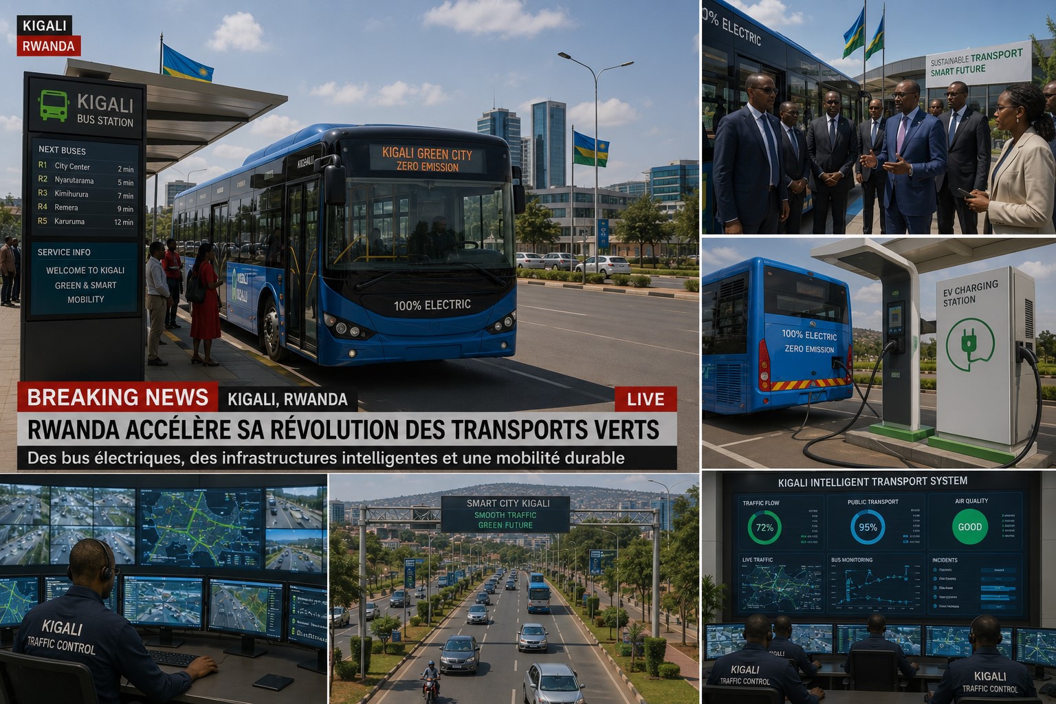 BREAKING: Rwanda Expands Smart Mobility With Electric Public Transport Network