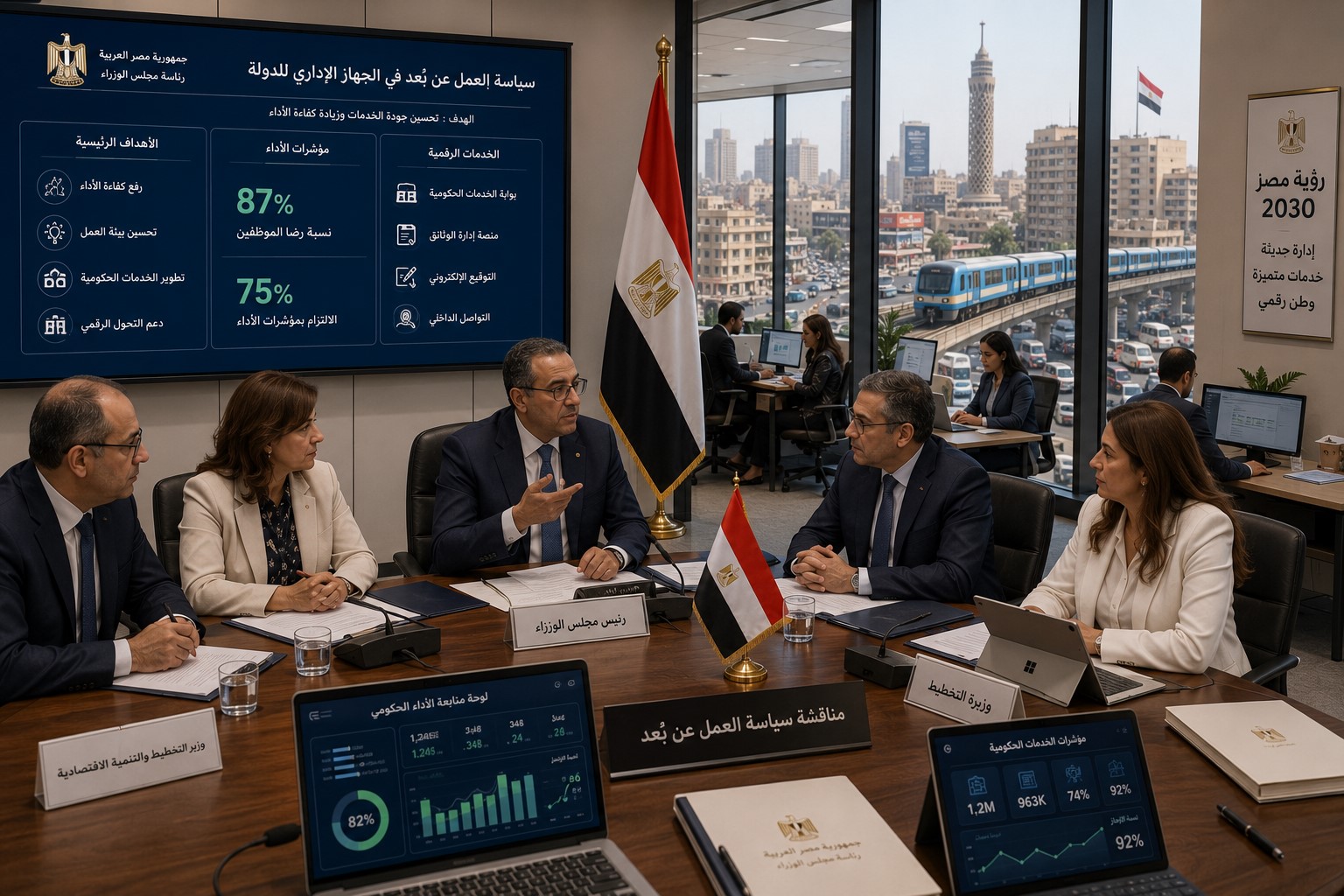 Egypt Extends Sunday Remote Work Policy to Ease Pressure on Public Services