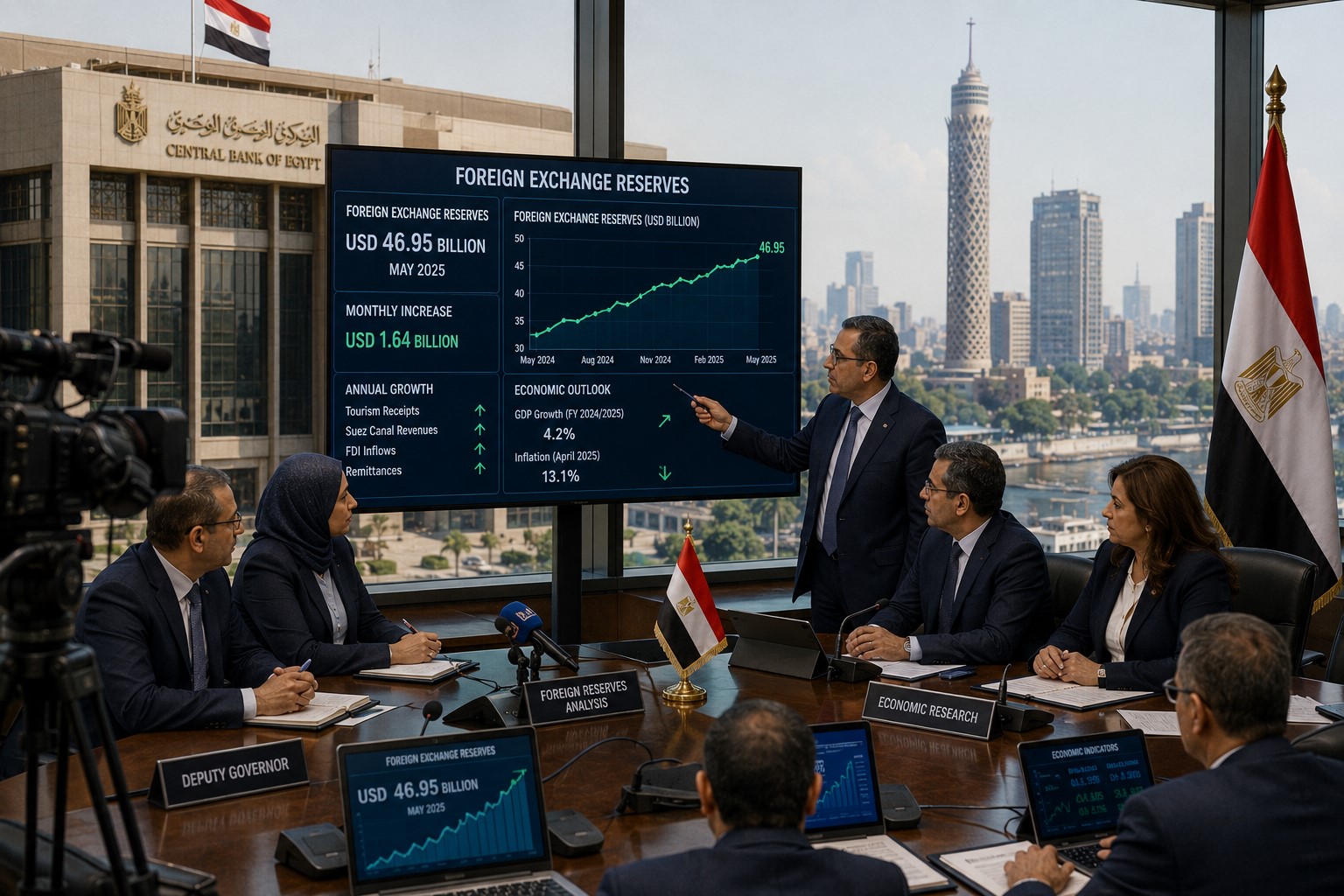 BREAKING: Egypt’s Foreign Exchange Reserves Reach Historic $55 Billion