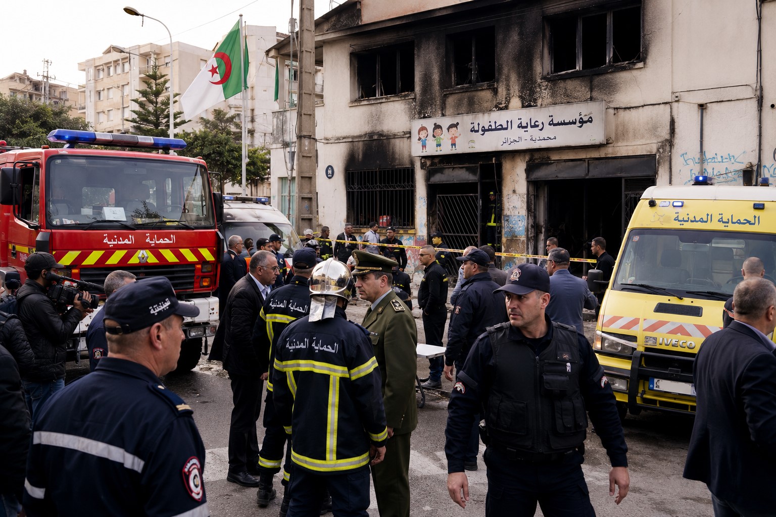 BREAKING: 11 Killed and 19 Injured in Deadly Fire Near Algiers