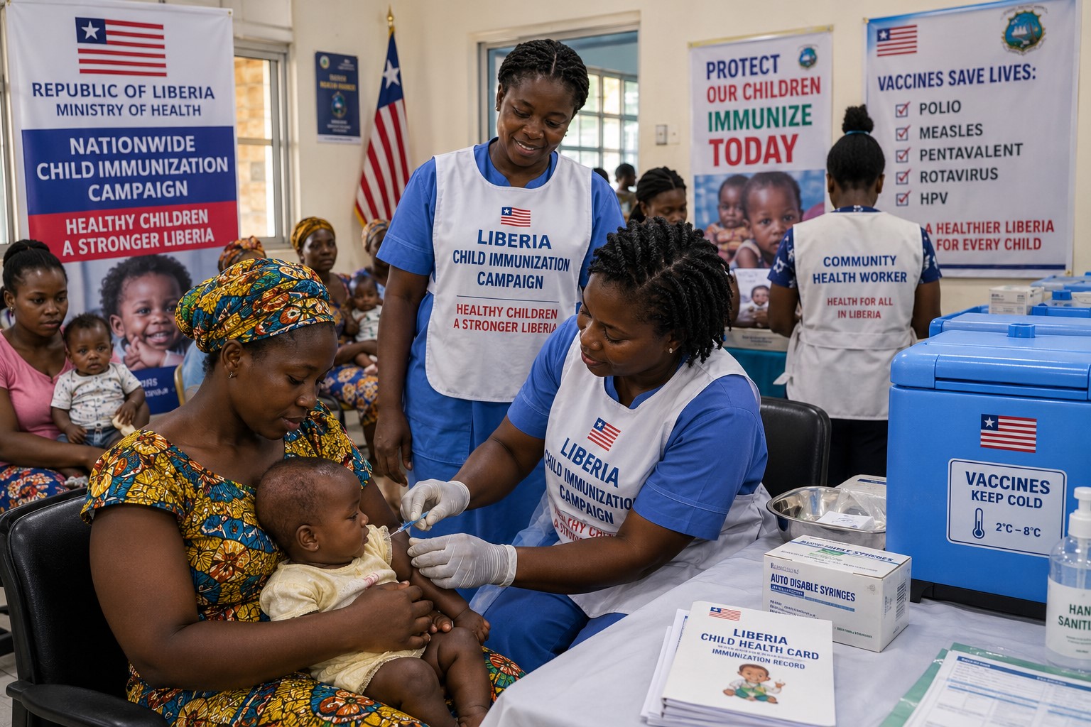 Liberia Launches Nationwide Immunization Drive to Strengthen Child Health Protection