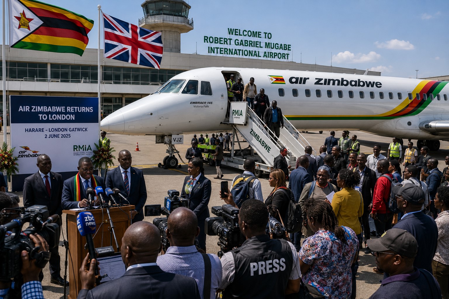 BREAKING: Air Zimbabwe Set to Resume Direct Harare–London Flights After 14 Years