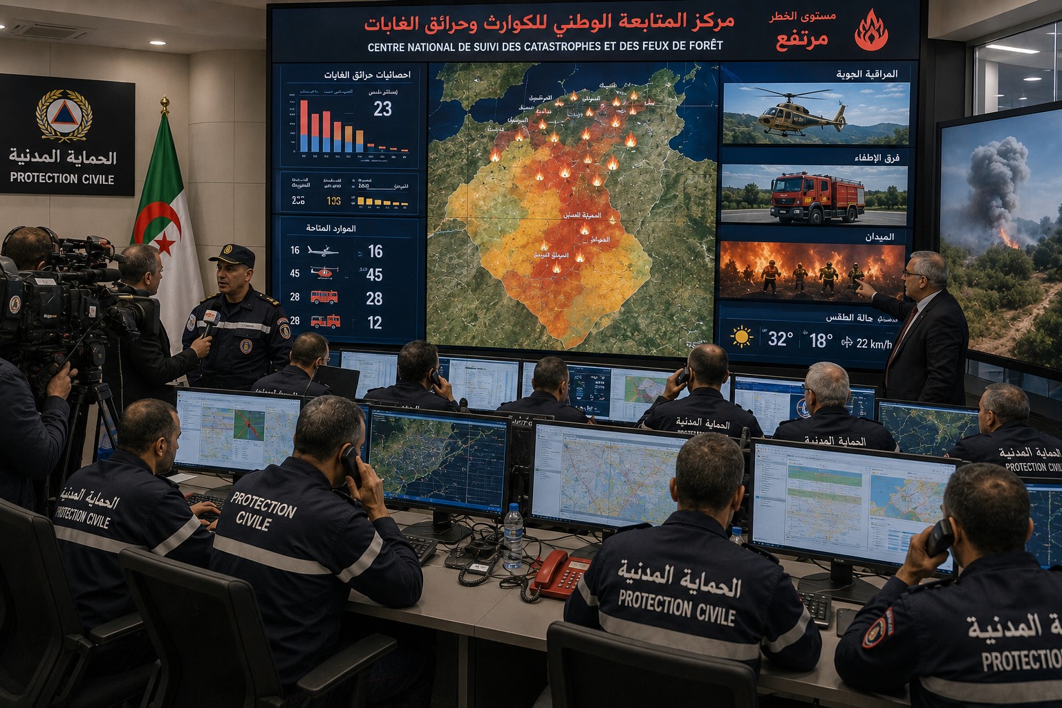 BREAKING: Algeria Creates National Wildfire Cell as Emergency Response Intensifies