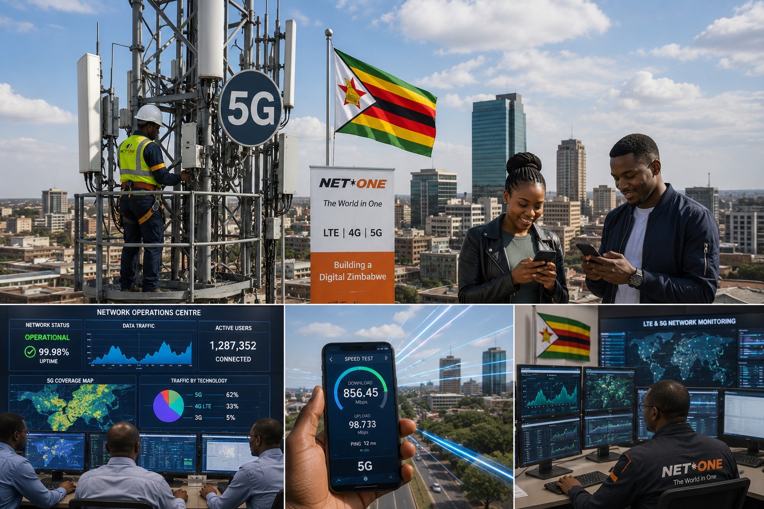 Zimbabwe Records 57% Internet Traffic Surge as LTE and 5G Expansion Accelerates