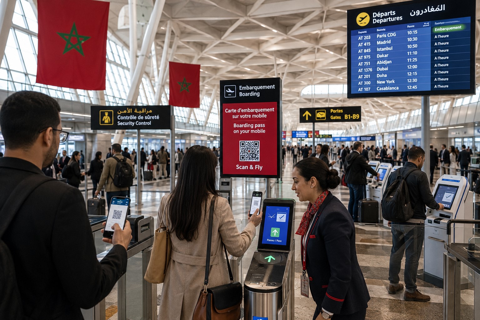 BREAKING: Morocco Airports Roll Out 100% Mobile Boarding Passes Nationwide