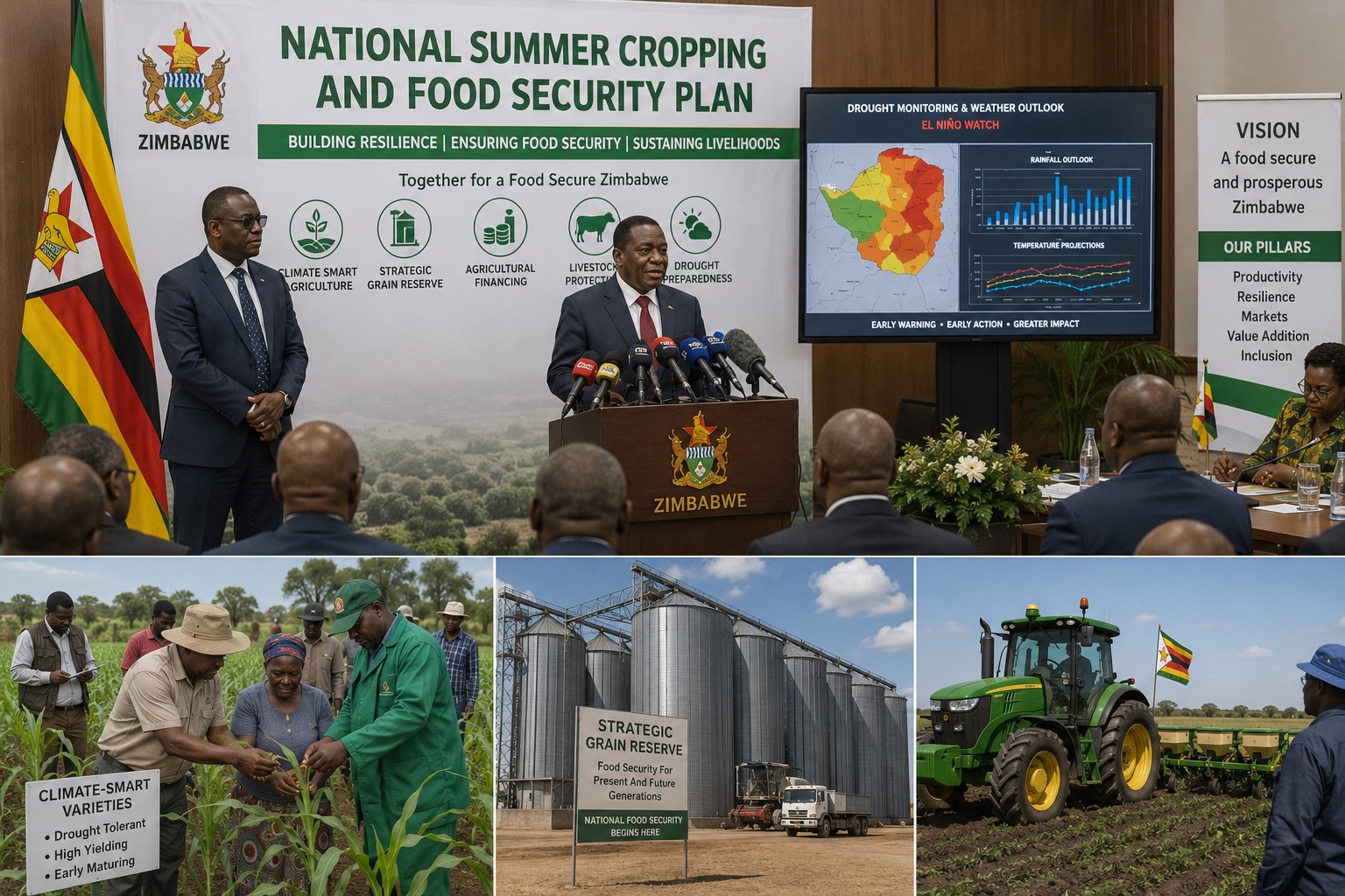 BREAKING: Zimbabwe Unveils Six-Point Summer Plan to Protect National Food Security