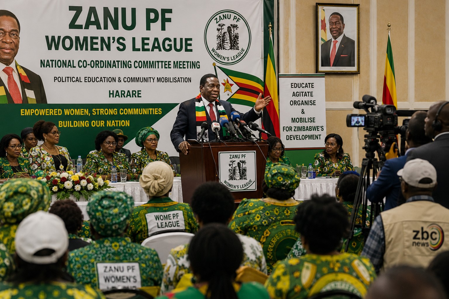 Zimbabwe Politics: Mnangagwa Calls for Stronger Grassroots Mobilisation by Women’s League