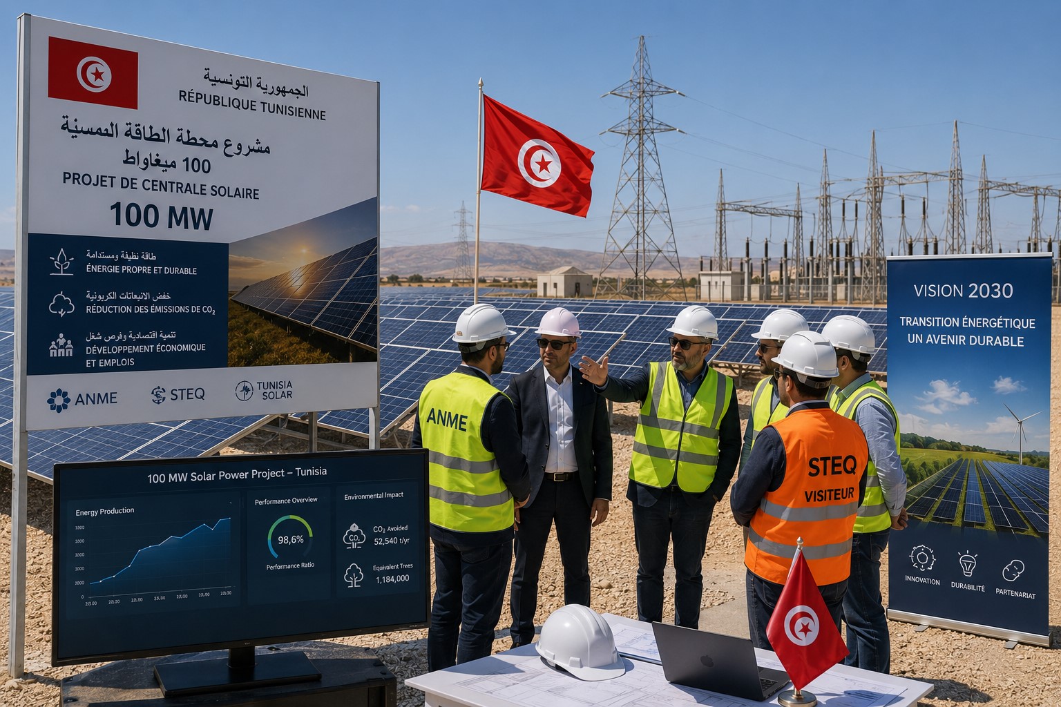Tunisia Secures €13 Million Guarantee for Major 100 MW Solar Power Project