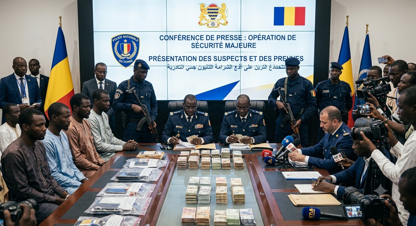 BREAKING: 45 Suspects Arrested as Chad Intensifies Crime Crackdown in N’Djamena