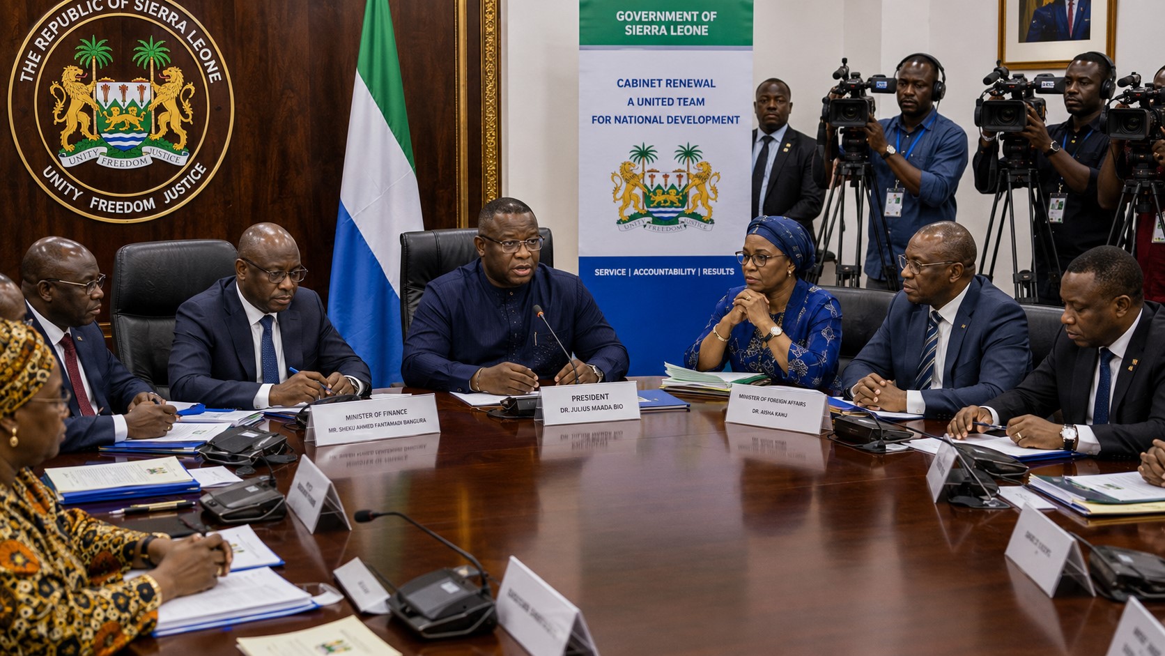 Sierra Leone President Bio Reshuffles Cabinet, Names New Finance and Foreign Affairs Ministers