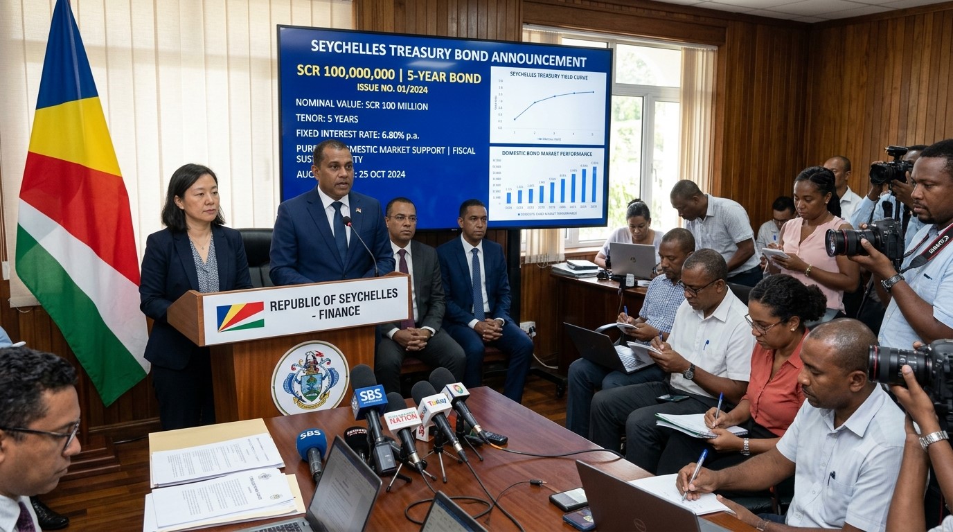 Seychelles Launches New SCR100 Million Treasury Bond After Strong Demand