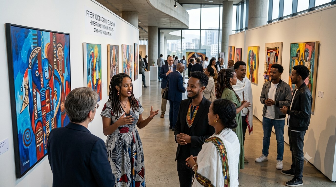 Fresh Voices Exhibition Puts Ethiopia’s Emerging Artists in the Spotlight