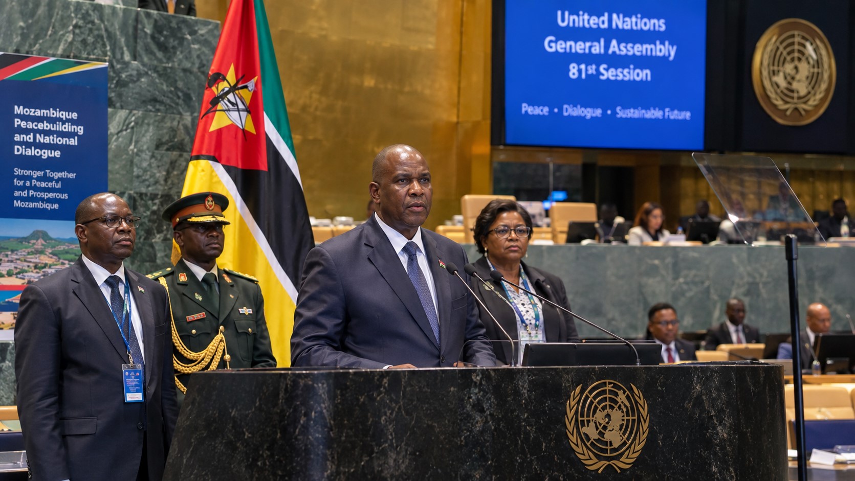 President Chapo Takes Mozambique’s Peace Dialogue to UN General Assembly