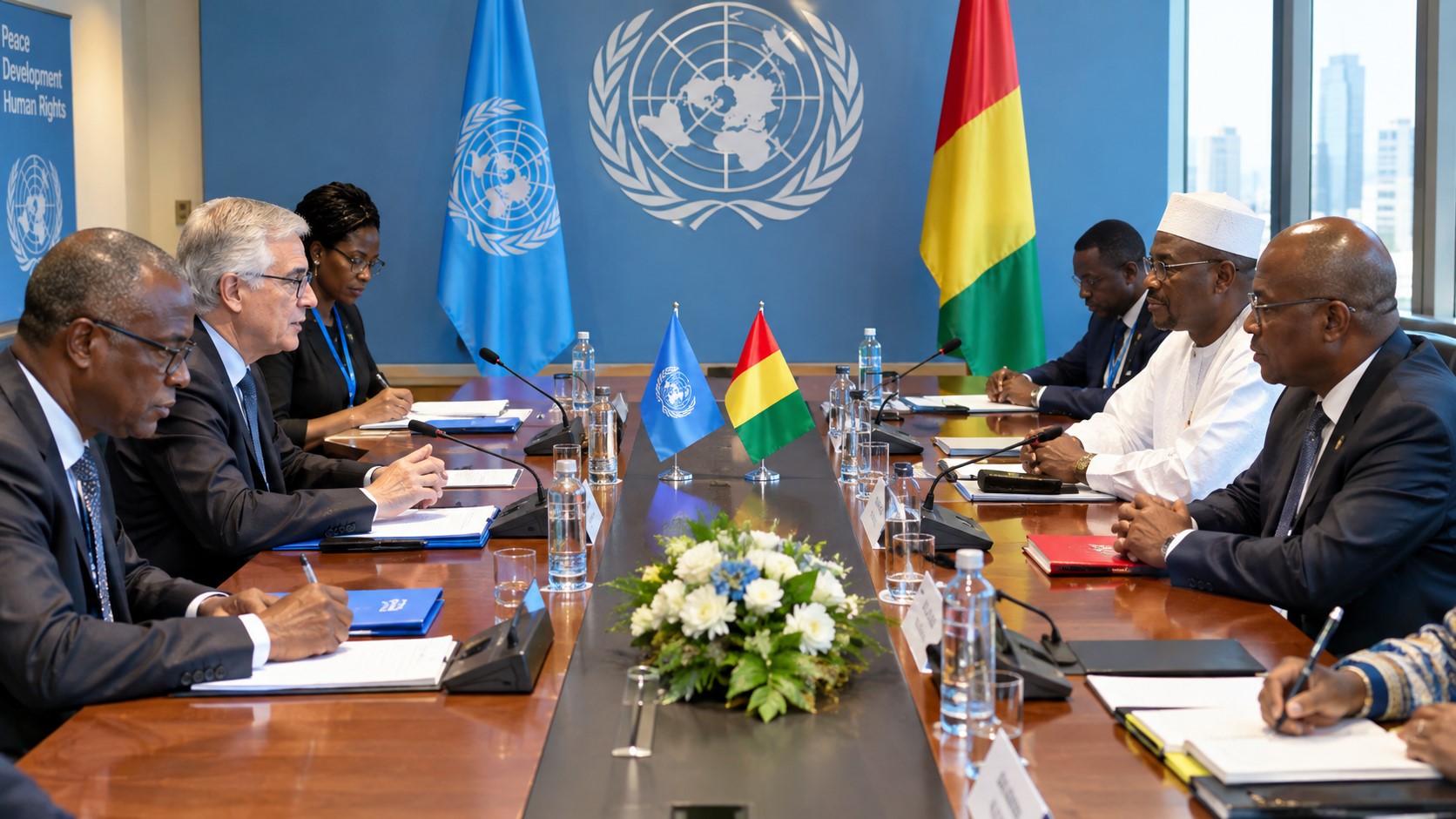 Guinea President Meets UN Chief in New York for Talks on Governance and Development