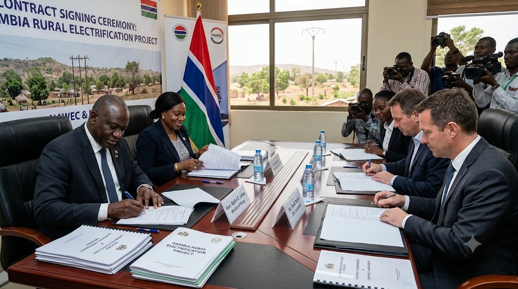 Gambia Signs $14.2 Million Electricity Project for 241 Communities