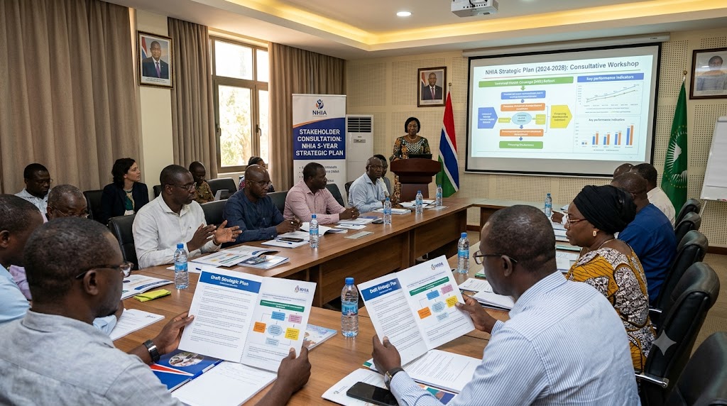 Gambia Reviews Five-Year Health Insurance Strategy to Expand Coverage