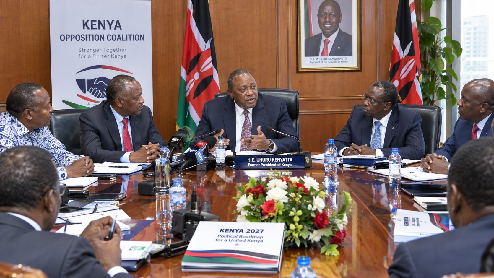 Uhuru Kenyatta Steps Down as Azimio Reshapes Opposition Ahead of 2027